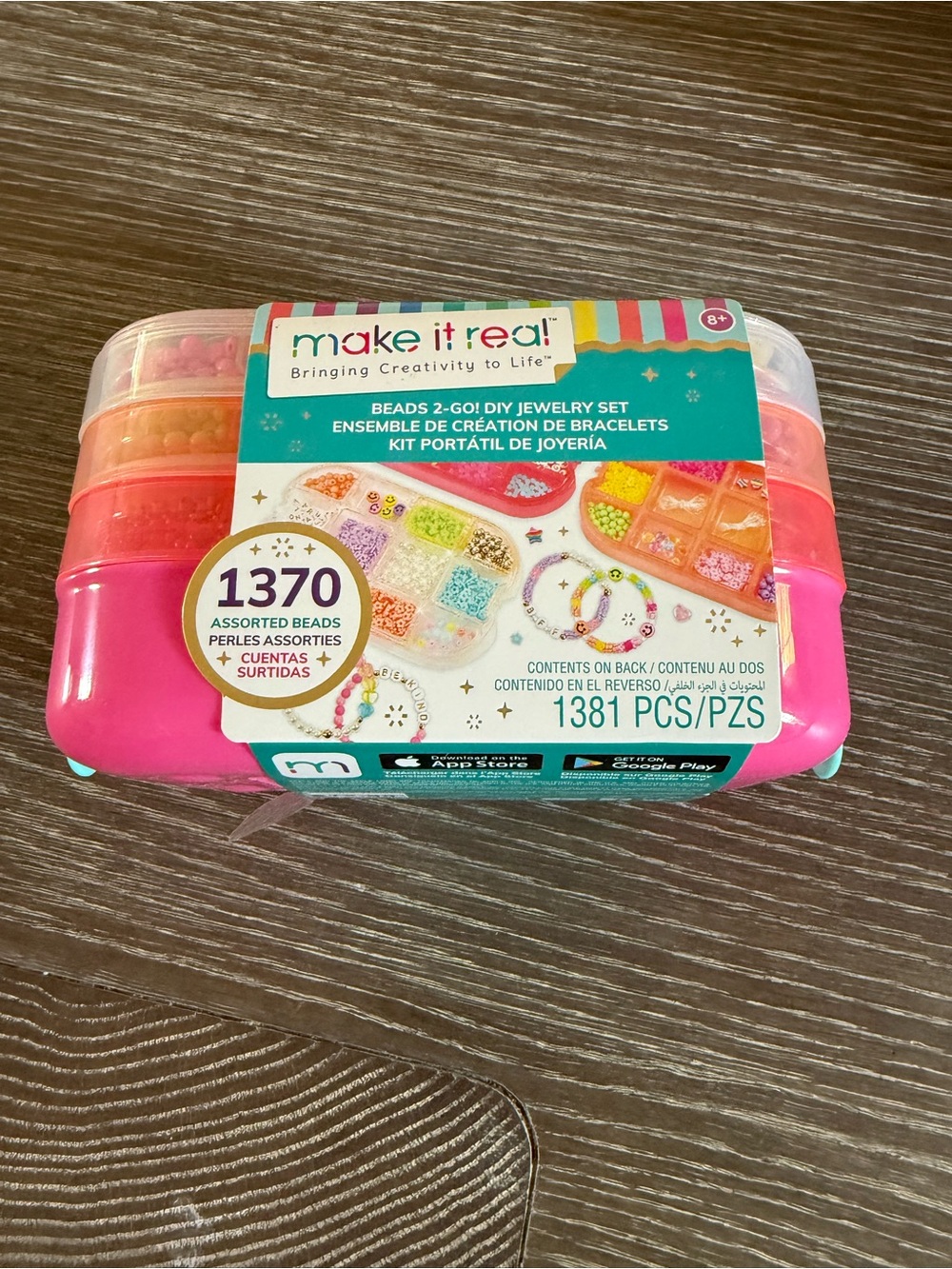 NWT Make it Real! Beads 2-Go! DIY Jewelry Set 1370 pieces